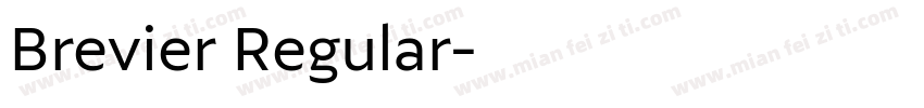 Brevier Regular字体转换